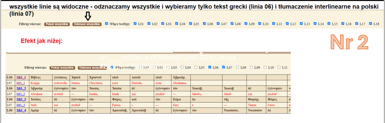 Wybór linii L06 i L07
